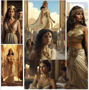 Divine Drapery – Egyptian Elegance (3100-30 BCE)